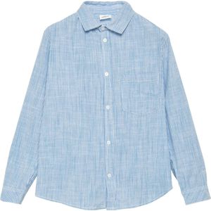 s.Oliver - Overhemd - Blauw/Wit - Gestreept - Lange Mouw