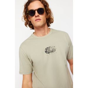 Trendyol TMNSS23TS00261 Volwassenen Mannen T-shirt - munt - M