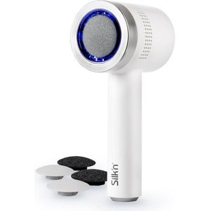 Silk'n Elektrische eeltverwijderaar met extra refill set met 2 slijpschijven - Ingebouwd vacuümsysteem - Herlaadbare Pedicureset - Vacupedi - Wit
