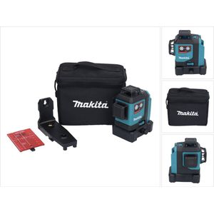 Makita SK700D 12V Max Li-Ion accu kruislijnlaser body in tas - zelfnivellerend - rood 3x360°- 25m