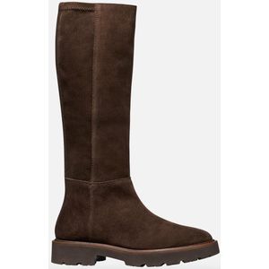 Geox - Norize - Dameslaarzen - Donkerbruin - Chunky Buitenzoal