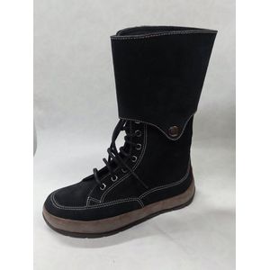 WOLKY 230 / halfhoge veterschoenen met verlengstuk / zwart / maat 36