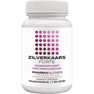ZILVERKAARS FORTE 6O V-CAPS PHARMANUTRICS - menopauze- natuurlijke oplossing - overgangsklachten - glutenvrij- geen additieven