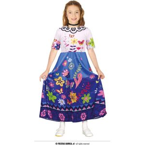 Guirca - Koning Prins & Adel Kostuum - Betoverende Mirabel - Meisje - Blauw, Roze - 10 - 12 jaar - Carnavalskleding - Verkleedkleding