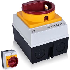 Hoofdschakelaar lastscheider 4-polig 75 kW 16 A noodstopschakelaar IP65 beschermbox - Industriële hoofdschakelaar met HTML content .