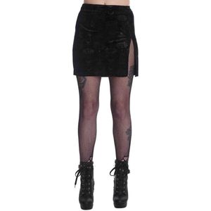 Banned - Chandelier Slit Korte rok - XL - Zwart