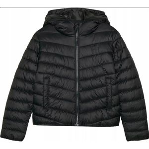 Kinderwinterjas Puffer 4F Zwart - Stijl & Comfort voor Jongens 158