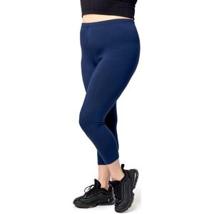 Merry Style Dames Grote Maten Leggings - Capri - Viscose - Sportbroek - MS-MS10-449-LE - Marineblauw - 3XL