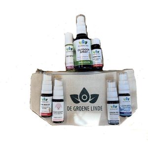 Groene Linde - Happy Travel Bag Kids - EHBO olie - Outdoor spray - Etherische olie - Clean Energy