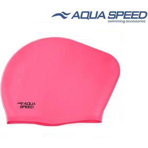 Aqua Speed Long Hair Cap – Badmuts voor Lang Haar – Siliconen – Comfort & Bescherming - Roze