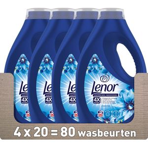 Lenor Zeebries - Vloeibaar Wasmiddel - Voordeelverpakking 4 x 20 Wasbeurten