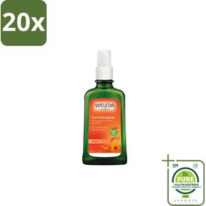 20 x WELEDA - Massageolie Sport - Arnica - 100 ml - Grootverpakking - Sportmassage - Spierpijn - Spierherstel - Arnica - Massageolie