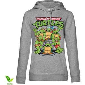 Teenage Mutant Ninja Turtles Group Girls Hoodie Damen Heather-Grey-XL