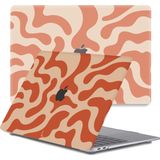 Lunso - Geschikt voor MacBook Pro 13 inch (2020-2022) - cover hoes - Orange Fever - Vereist model A2251 / A2289 / A2338 / A2686