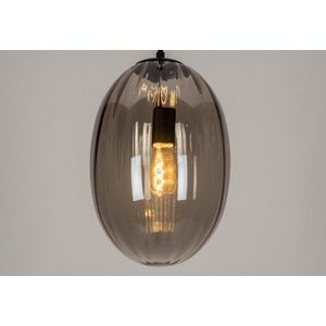 Lumidora Hanglamp 73273 - JOWIN - E27 - Zwart - Grijs - Metaal - ⌀ 30 cm