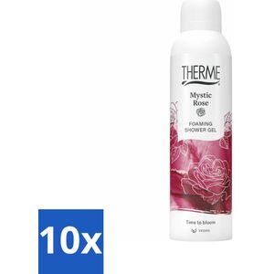 Therme - Shower Foaming ml Mystic Rose - Product - Verzorgend - Verfrissend - 200ml - Bulkverpakking - 10 stuks