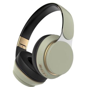 Bluetooth over-ear hoofdtelefoon, draadloze opvouwbare stereohoofdtelefoon, draadloze geluidsisolerende hoofdtelefoon met ingebouwde microfoon, on-ear hoofdtelefoon geschikt voor mobiele telefoons/tablets/computers, groen.
