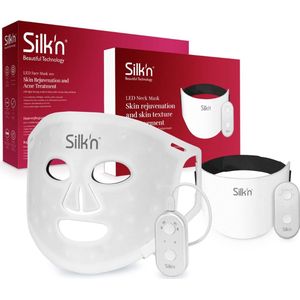 Silk'n Skincare LED Gezichtsmasker Geschenkset - LED mask - Promo pack 2 stuks: nek en gezicht maskers