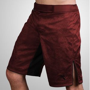 Hayabusa - Hexagon - Fight Shorts - Bordeaux Rood - Textiel
