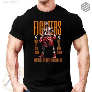 Kick Boxing T-shirt 100% cotton Boxing Kickboxing Gym Training Muy Thai Martial Art T-shirt