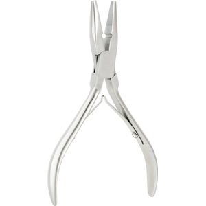 Professionele roestvrijstalen haarverlenging naaldpunttang voor nano en micro-ringen en inslagtoepassing - extensions tang - haarextensions - RVS, duurzaam precisiegereedschap