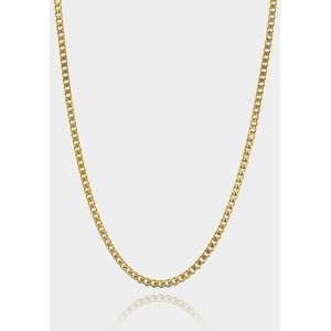 Cuban Ketting 3 mm - Gouden Schakelketting - 50 cm lang - Ketting Heren - Olympus Jewelry