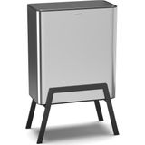 Klarstein - Yuma - Prullenbak - 30L - Roestvrij Staal - Met Geurfilter en Drukknop