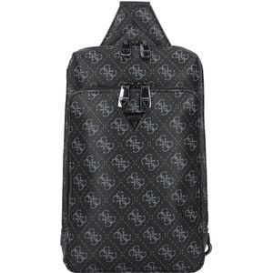 GUESS - Milano Crossover - Slingtas - Dark Black - 100% Polyurethaan