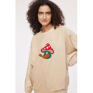 Woody Meisjes-Dames Pyjama beige - maat 092/2J