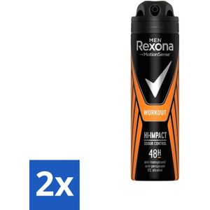 2 x Rexona Men - MotionSense - Deodorant Spray - Anti-transpirant - 150 ml - Rexona Deodorant - Deodorant Spray - Anti-transpirant - Zweetbescherming - Mannen Deodorant