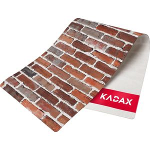 KADAX Tafelloper van vilt, robuuste vilten loper, tafelband, onderhoudsvriendelijke loper voor keukentafel, woonkamer, eetkamer, tafeldecoratie, tafelloper, vilten tafelloper (baksteen)