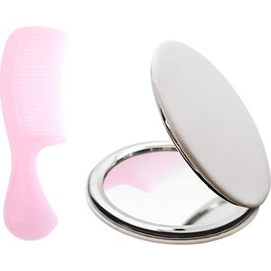 Microscopische tablet commode - film met armbusglazen en compacte make-upspiegel .