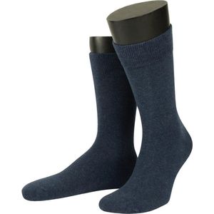 6 Pack - Basset Sokken - Sokken Heren - Grote Maat - Naadloos - Blauw Jeans - Maat 47-50