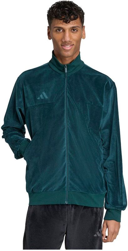 Adidas - Velour Trainingsjack - Zwart
