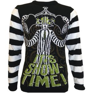 Beetlejuice Showtime Christmas jumper meerkleurig S