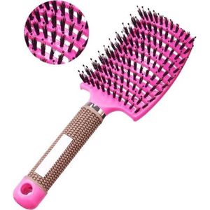 *** 2 stuks Anti klit Borstel Hairbrush Duo - Haarverzorging Kapsalon - Haarborstel - Handig in gebruik - Voor moeiteloos glad en glanzend haar - van Heble® ***