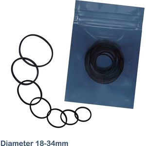 Set van 7 Vierkante Rubberen Aandrijf Riemen / Snaren voor CD en Dvd-Spelers, Cassette Recorders