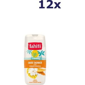 12x Tahiti Douchegel - 315ml - wilde oase - mango & gardenia
