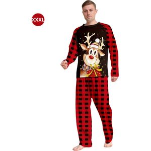 Livano Kerst Pyjama - Heren - Kerstpyjama - Mannen - Volwassenen - Set - Broek - Shirt - Christmas - Maat XXXL