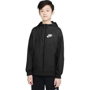 kids Nike sportswear windrunner jack in de kleur zwart.