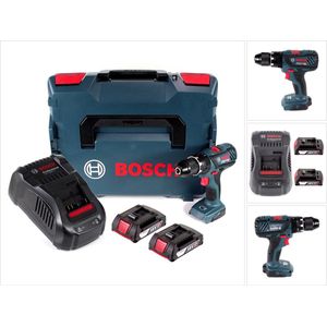 Bosch GSR 18V-28 accuboormachine 18V 63Nm + 2x accu 2.0Ah + lader + L-Boxx