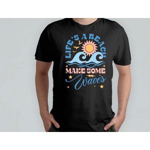 Life's a Beach - T Shirt - BeachVibes - BeachLife - SunSandSea - OceanView - StrandVibes - StrandLeven - StrandDag - Tropisch