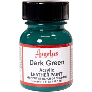 Angelus Leather Acrylic Paint - textielverf voor leren stoffen - acrylbasis - Dark Green - 29,5ml