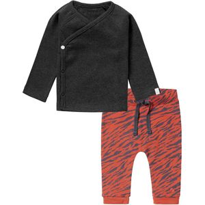 Noppies - Kledingset - 2 delig - Broek Orinoco - Overslagshirt Nanyuki Grey - Maat 56