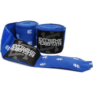 Extreme Hobby - Boxing Hand Wraps - Boksbandages - Blue- Blauw