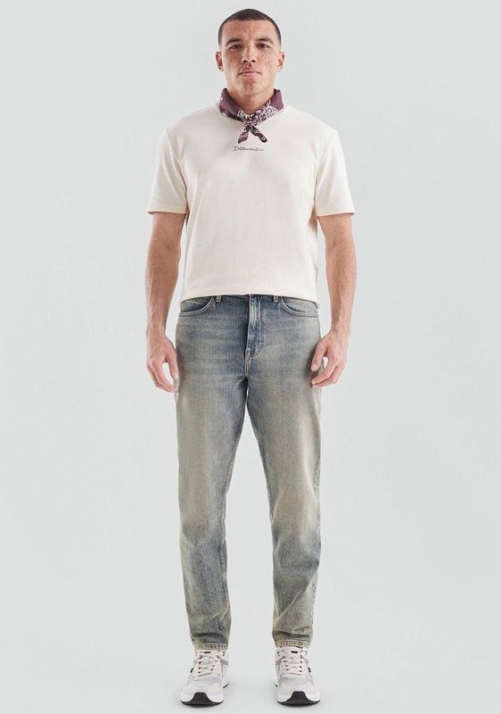 Denim - Devon Jeans - 5-Pocketstijl - Relaxte Pasvorm - Taps Toelopende Pijpen