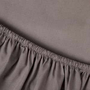 Kayori - Kai - Hoeslaken - Taupe - 160x200/210 - 100% Washed Katoen