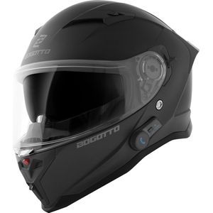Bogotto H153 BT Mat Zwart Bluetooth Helm - Maat XS - Helm