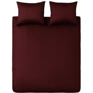 Ten Cate - Hotel Dekbedovertrek - Bordeauxrood - 200 x 200 - Satijn