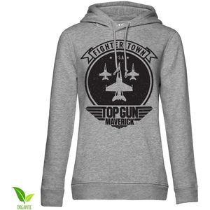 Top Gun Maverick Fighter Town Girls Hoodie Damen Heather-Grey-L